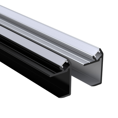Profil du coin LED de cloison sèche, couleur argentée de noir de la Manche de bande de 45 degrés LED