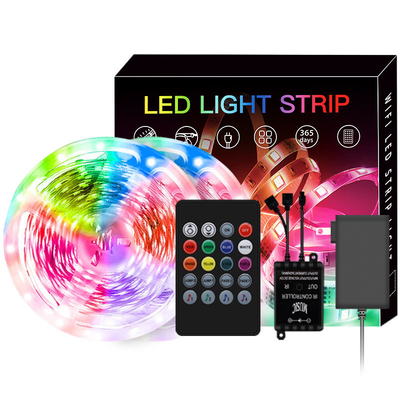 Bande du contrôle 5050 RVB LED d'APPLI de Bluetooth imperméable pour la décoration extérieure d'intérieur