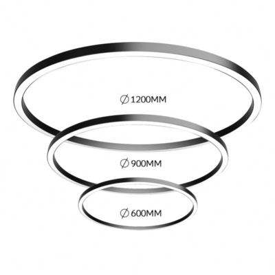 La Manche en aluminium ronde circulaire pour des bandes de lumière de LED pour le bureau