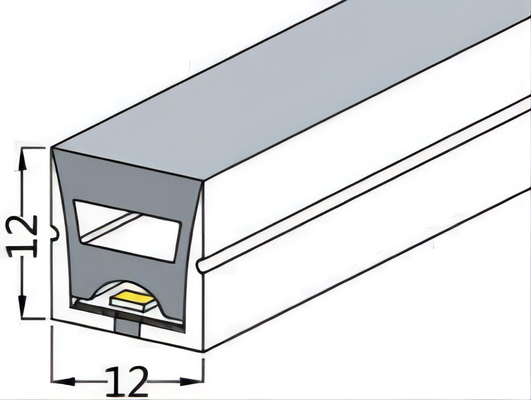 Tube Fléchirible de silicone de LED 12×12mm pour l'ODM d'OEM de lumières au néon de LED