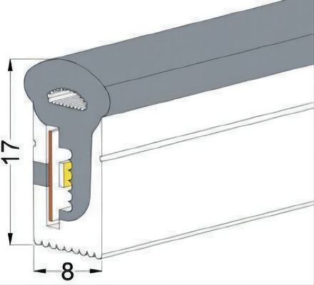 Tube imperméable IP65 IP67 de silicone de lampes au néon LED de bande Fléchirible de RVB