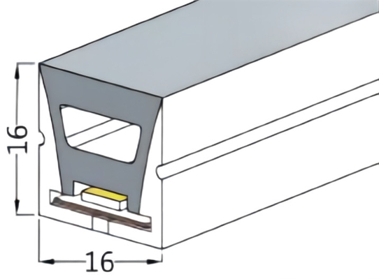 La tuyauterie de silicone de ménage pour des lumières de LED ajustent la forme IP68 imperméable