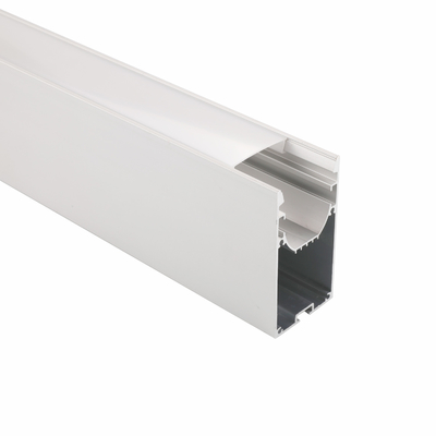 Profil en aluminium suspendu 40×75mm de lumière de bande de LED pour le salon
