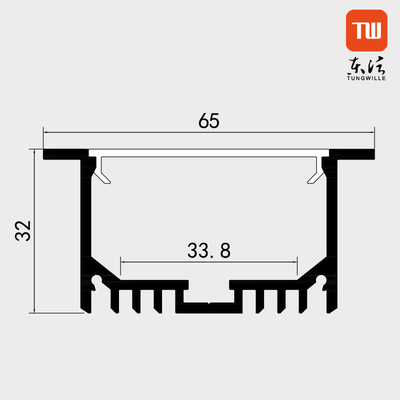 Profil suspendu Fléchirible de LED, couleur argentée en aluminium de lumière de bande du profil LED d'OEM