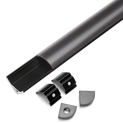 La Manche noire de bande du coin LED, ODM d'OEM de profil de coin de bande de LED