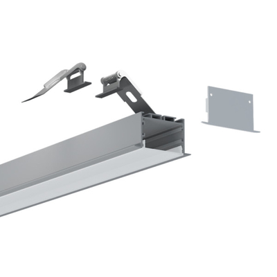la Manche de cloison sèche de 50x35mm LED, profil en aluminium argenté pour la LED allumant la bande