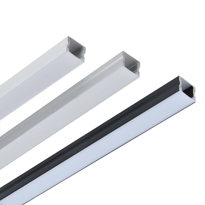 Matériel 6063 T5 en aluminium en plastique monté extérieur de profil de l'extrusion LED
