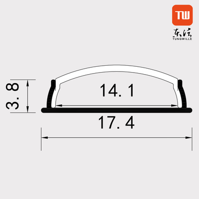Profil en aluminium pliable Fléchirible de LED, canal du bâti extérieur LED d'extrusion