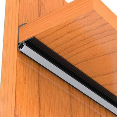 Profil du coin LED de cloison sèche, couleur argentée de noir de la Manche de bande de 45 degrés LED