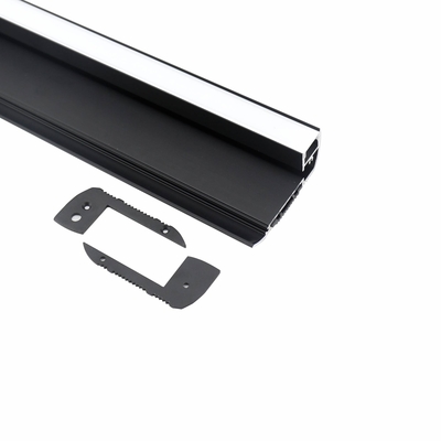 Escalier de cinéma flairant le profil 65mm×28mm de LED avec l'anti caoutchouc de glissement