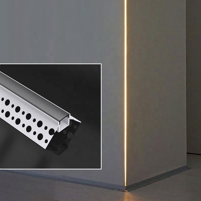 Profil de la plaque de plâtre LED de cloison sèche de Sans garniture pour le matériel d'alliage d'aluminium de bande de LED