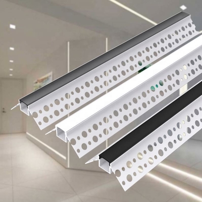Profil de la plaque de plâtre LED de cloison sèche de Sans garniture pour le matériel d'alliage d'aluminium de bande de LED