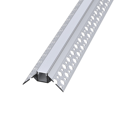 Plâtre argenté de couleur dans le profil de LED, profils en aluminium d'extrusion de LED pour la garde-robe