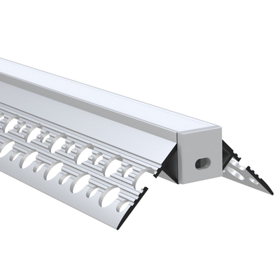 Plâtre argenté de couleur dans le profil de LED, profils en aluminium d'extrusion de LED pour la garde-robe