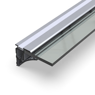 Profil monté extérieur de la plaque de plâtre LED, la Manche en aluminium expulsée argentée de LED