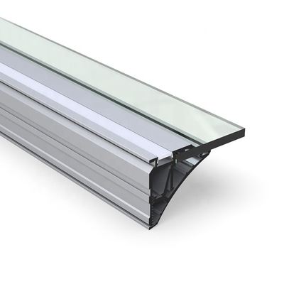 Profil monté extérieur de la plaque de plâtre LED, la Manche en aluminium expulsée argentée de LED