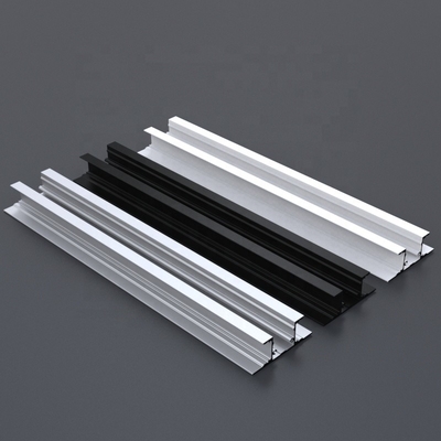 L'extrusion en aluminium anodisée de lumière de bande de LED a expulsé la couleur noire argentée