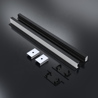 L'extrusion en aluminium anodisée de lumière de bande de LED a expulsé la couleur noire argentée