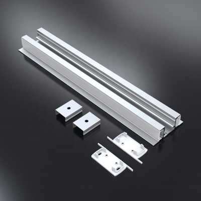 L'extrusion en aluminium anodisée de lumière de bande de LED a expulsé la couleur noire argentée