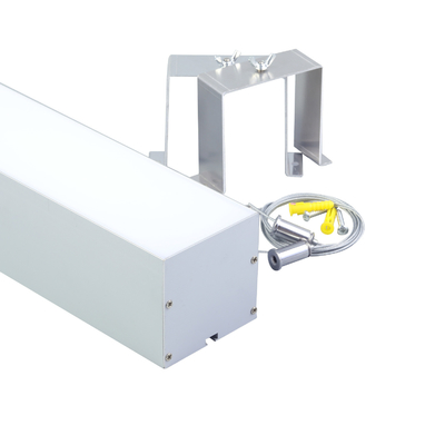 Profil LED suspendu en aluminium 79*77mm boîtier de dissipateur de chaleur argent