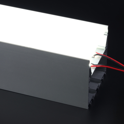 Profil LED suspendu en aluminium 79*77mm boîtier de dissipateur de chaleur argent