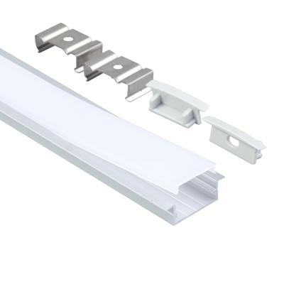 Profilé en aluminium à LED encastré de 23 x 10 mm pour bande lumineuse d'extrusion