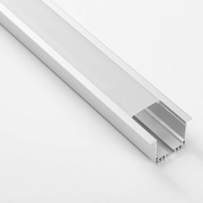 Canal en aluminium mené enfoncé par radiateur argenté de profil pour la lumière de Cabinet
