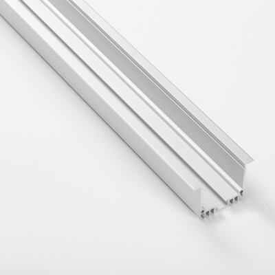 Canal en aluminium mené enfoncé par radiateur argenté de profil pour la lumière de Cabinet