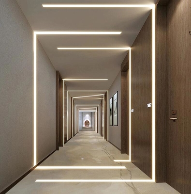 Tw6214 plâtre architectural de gypse de profil en aluminium plus large plus profond de la conception LED