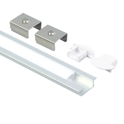 Profil en aluminium de la bande LED de LED avec des montures de couverture de PC et des agrafes de montage