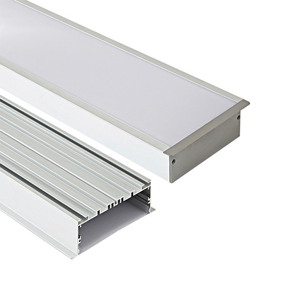 La lumière de bande de LED la Manche qu'en aluminium a enfoncé le profil du plâtre LED a adapté aux besoins du client anodisé
