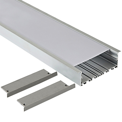 La lumière de bande de LED la Manche qu'en aluminium a enfoncé le profil du plâtre LED a adapté aux besoins du client anodisé