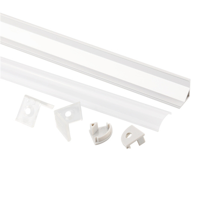Profil en aluminium 16X16mm du coin LED d'extrusion en forme de V de triangle