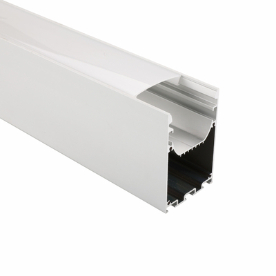 50x75mm en bas du profil en aluminium d'extrusion suspendu double par côté pour la lumière de bande menée