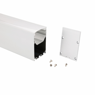 50x75mm en bas du profil en aluminium d'extrusion suspendu double par côté pour la lumière de bande menée