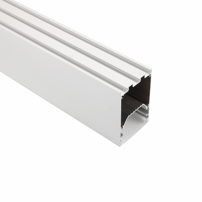 50x75mm en bas du profil en aluminium d'extrusion suspendu double par côté pour la lumière de bande menée