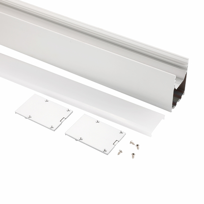 50x75mm en bas du profil en aluminium d'extrusion suspendu double par côté pour la lumière de bande menée