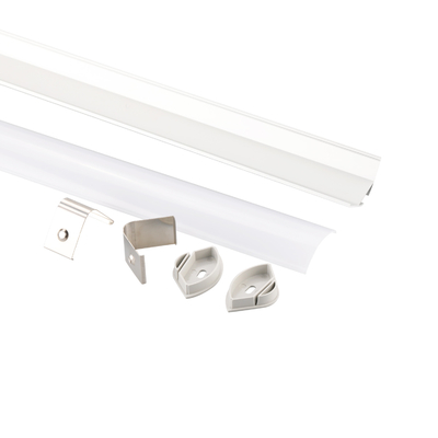 forme de v de taille de 30mm aluminium de profil du coin LED de 90 degrés pour des bandes de LED