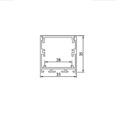 Le profil de allumage linéaire d'intérieur de forme d'U, a suspendu le profil de LED pour la bande de 26mm LED