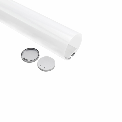 l'extrusion laiteuse de couverture de PC de 60mm a suspendu le profil en aluminium mené pour l'éclairage de plafond