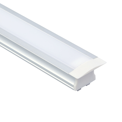 U forment la Manche en aluminium de lumière des meubles LED, profil enfoncé en aluminium argenté de LED