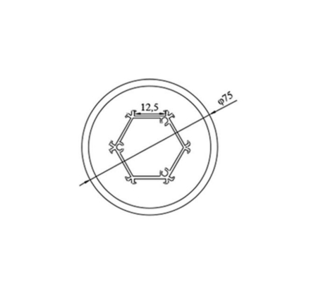 Tube rond LED en aluminium d'angle de faisceau de 360 degrés allumant le profil pour la lumière de bureau