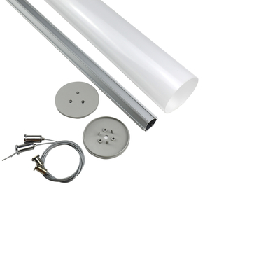 Tube rond LED en aluminium d'angle de faisceau de 360 degrés allumant le profil pour la lumière de bureau