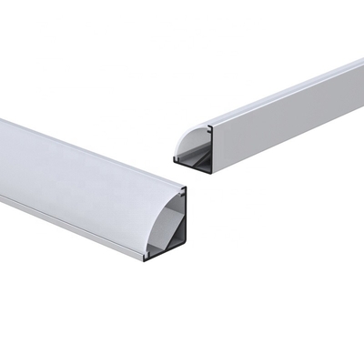 Profil du coin LED de l'alliage d'aluminium 6063 anodisé pour la barre lumineuse de LED