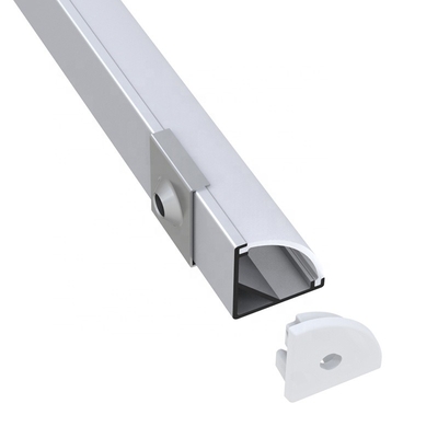 Profil du coin LED de l'alliage d'aluminium 6063 anodisé pour la barre lumineuse de LED