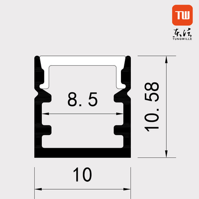 Diffuseur en aluminium de lumière de bande de LED, extrusion extérieure du bâti LED pour le cinéma de gymnase