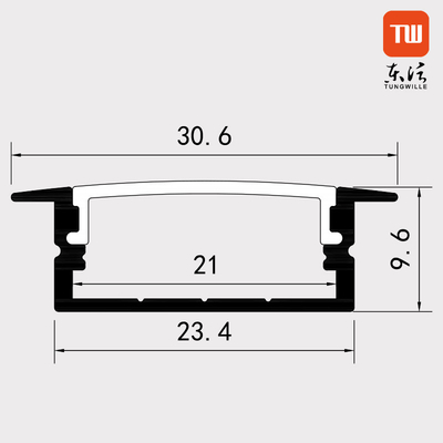 Mur allumant la longueur enfoncée du profil 1m 2m 3m de bande de LED pour des armoires de vin de garde-robes