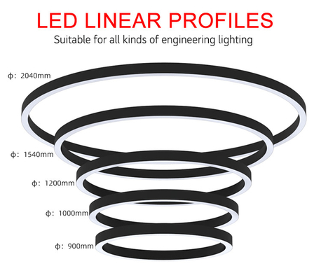 Logement en aluminium de profil pour l'OEM Fléchirible pliable de lumières de bande de LED
