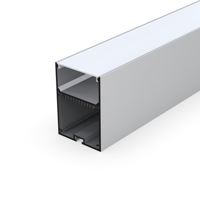 La LED suspendue argentée profilent 55mm x 70mm pour le plafond de cloison sèche