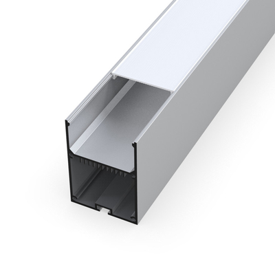 La LED suspendue argentée profilent 55mm x 70mm pour le plafond de cloison sèche